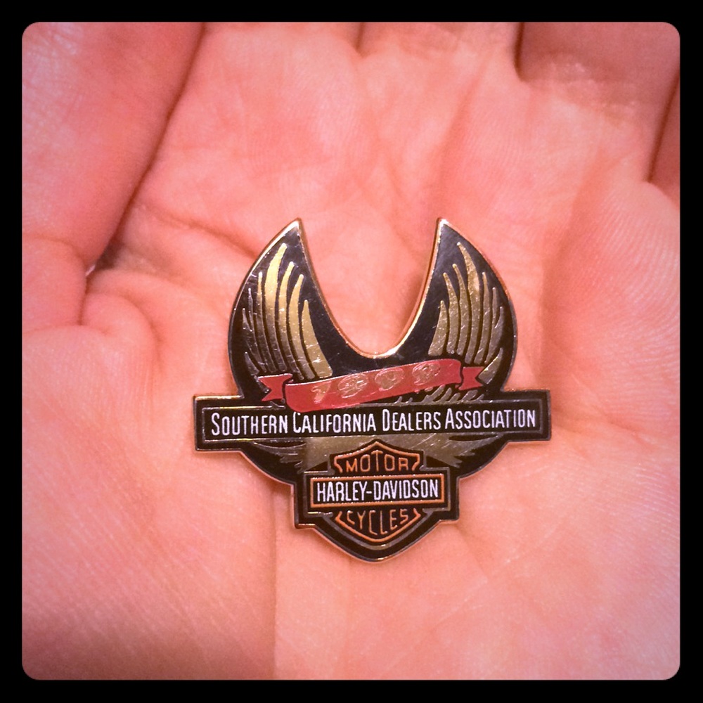 Vintage 1999 Harley Davidson Motorcycles SoCal Dealers Pin Brooch